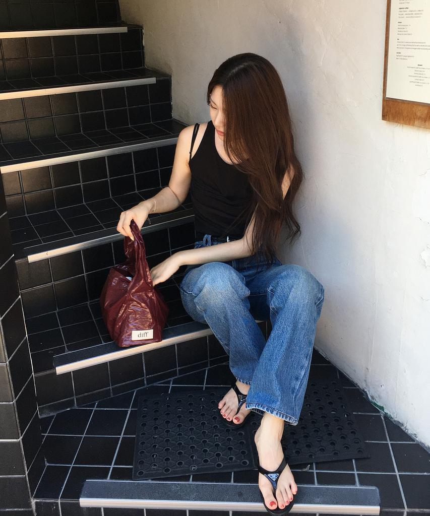 Diff Hobo Bag S Shine (Burgundy)