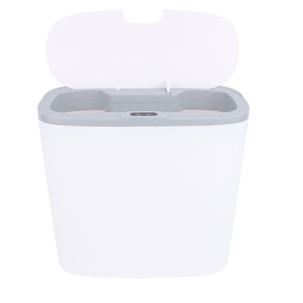 Smart Motion Sensor Trash Can 26cm Wide Opening Battery Powered Automatic Touchless Lid Garbage Can 14L