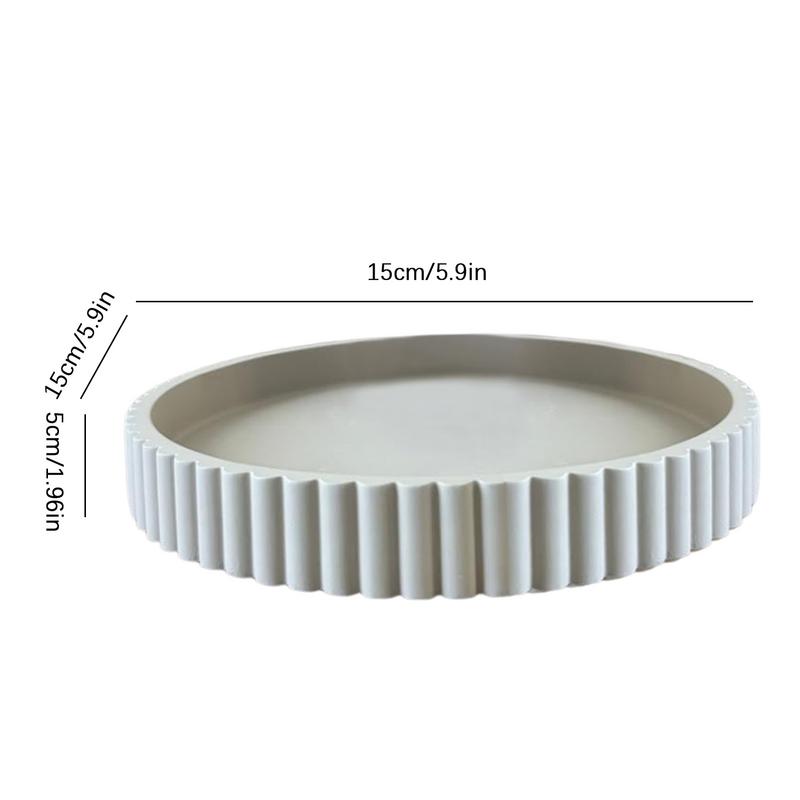 Coffee Table Decorative Tray Round Desktop Storage Tray Cosmetic Storage Tray Decoration for Home Desktop Storage Decoration