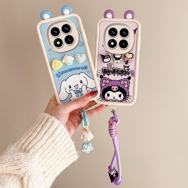 Redmi Note 14 Cross-Border Cartoon Fashion Leather Texture Ear Doll Case for Xiaomi 13Pro/13C