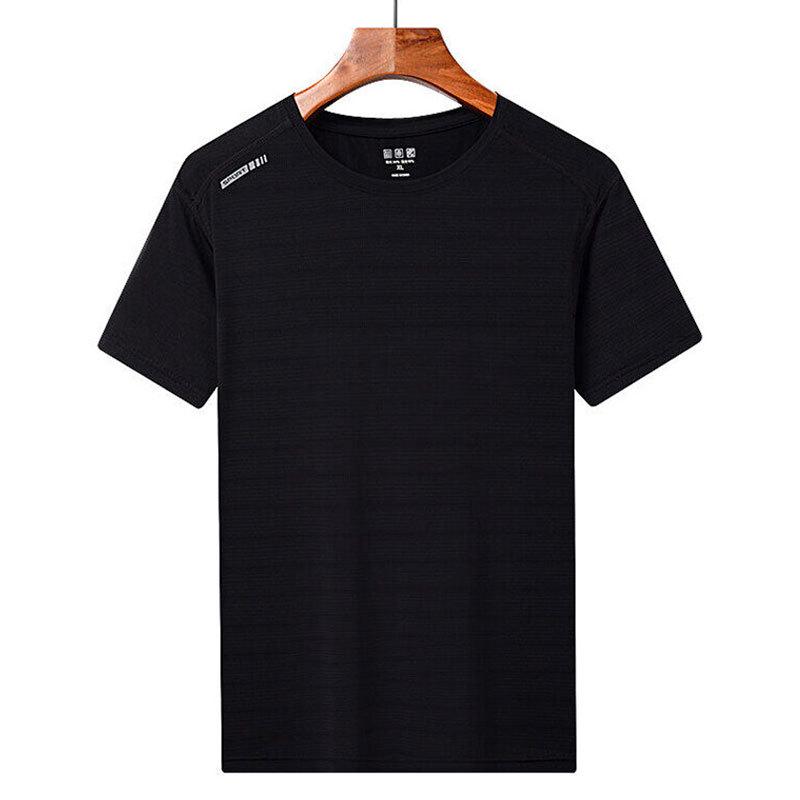 Men's & Women's Ultra-Thin Quick-Dry Ice Silk Short Sleeve Sports T-Shirt - Breathable, Sweat-Absorbent, High Elastic for Outdoor Use