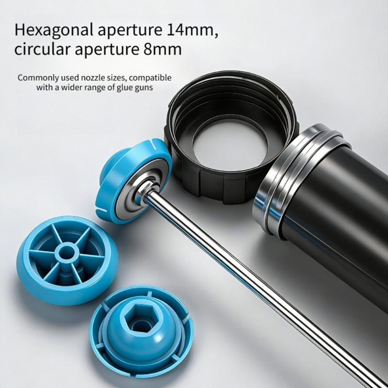Pack of 4 Lightweight ABS Pusher Disc for Adhesive Guns Feature 50mm Diameter Push Head for Increased Thrust Easy Installation No Tool