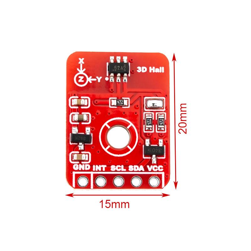 TMAG5273 3D Hall Effect Sensor Module I2C Interface Low-Power Linear Magnetometer with 12-bit ADC CORDIC Angle Calculation 7