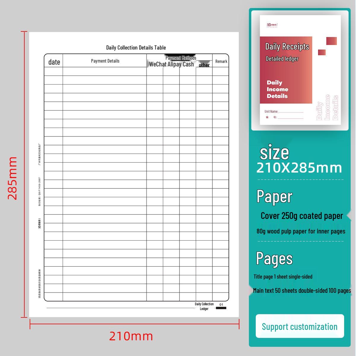 Family Expense Tracker: Custom Financial Record Book for Daily Spending