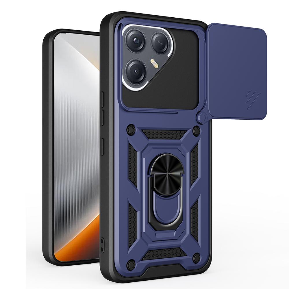 Armor Holder Hülle für Tecno Pova 7 Ultra 5G Hülle Abdeckung Schiebekamera Schutz Ringständer Stoßfest Rückseite Capa Funda