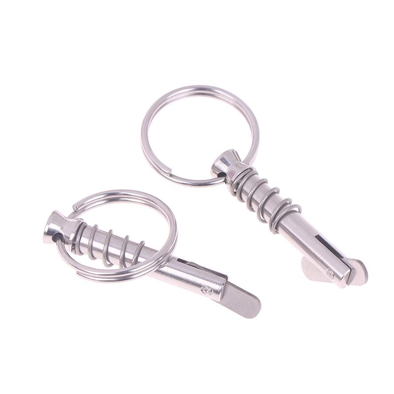 4Pcs 316 Stainless Steel Yacht Quick Pin Automatic Locking Pin Safety Pin Tongue Lock Marine Boat Hardware Accessories