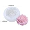 Pfingstrosen-Silikonform Kerzenherstellung 3D-Blumenkerzenformen für Bienenwachs Kuchen Dekoration Backform für DIY-Herstellung