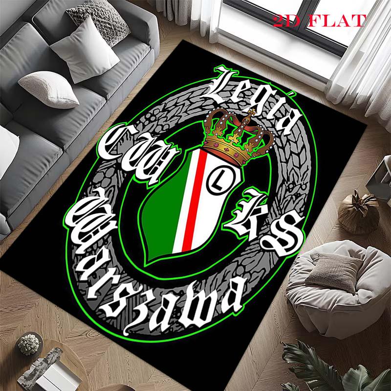 Legia Warsaw poster Carpet Rug for Living Room Bedroom Home Sofa Decoration,Kids play Nonslip Floor Mat