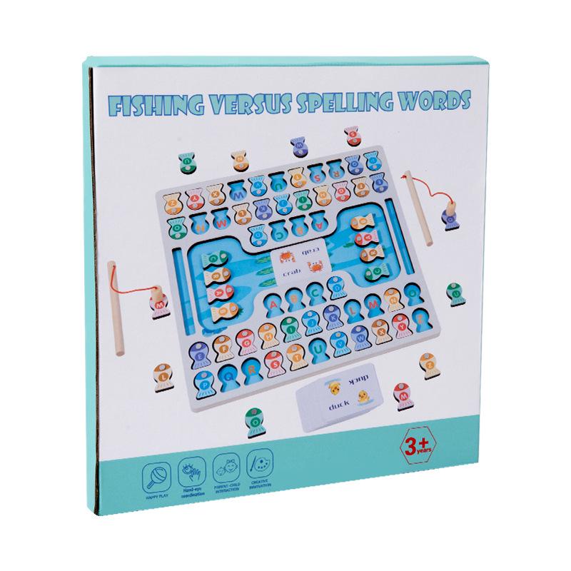 Kids' Magnetic Fishing Game: Early Learning Letter Match & Tabletop Challenge