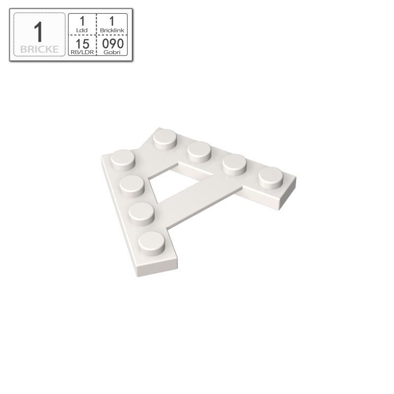

BRICKE A-Frame Wedge Plate, Compatible with LEGO 15706, Building Blocks Bulk, Educational Toys 50g (~32 pcs) белый