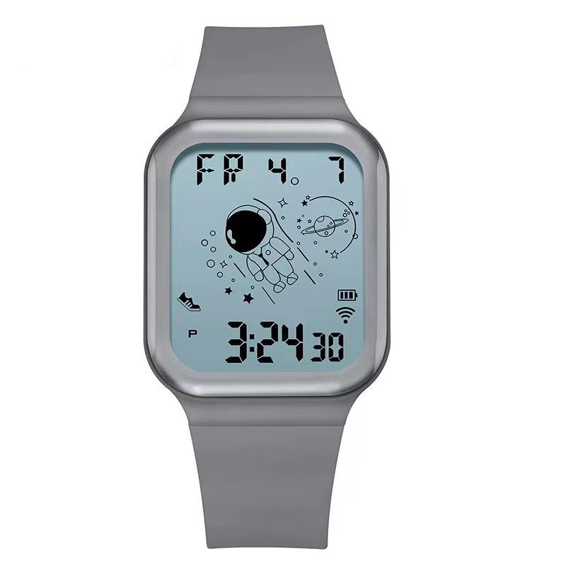 Moment Beauty Men's and Women's Outdoor Sports Electronic Watch Multifunctional Waterproof Astronaut Student Watch Watch