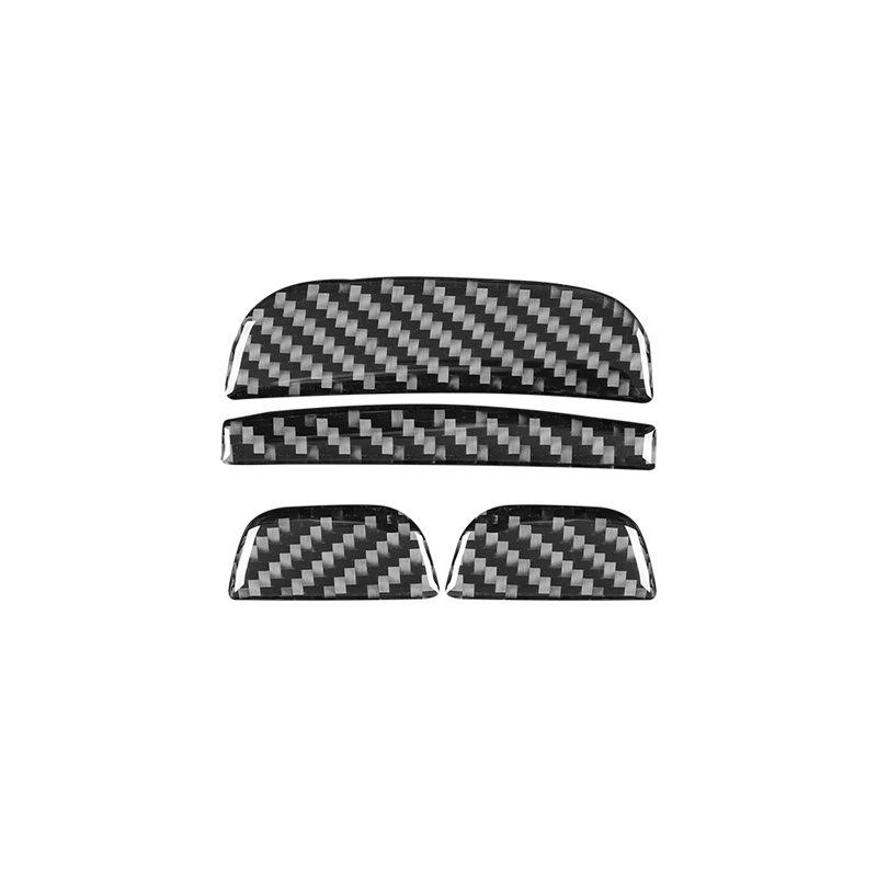 Carbon Fiber Car Center Console Armrest Box Switch Buttons Handle Panel Trim Sticker For Mercedes Benz C Class W203 2005-2007