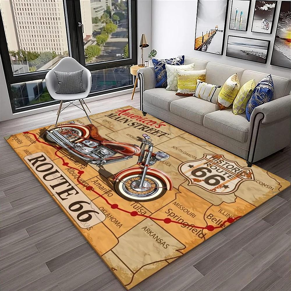 Mother Road,Historic Route 66,mãe estrada Carpet Rug for Home Living Room Bedroom Sofa Doormat Decor,Area Rug Non-slip Floor Mat