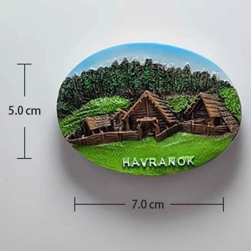 Slovakya Seyahat Buzdolabı Çıkartmaları Yaratıcı Seyahat Hediyelikleri Reçine Buzdolabı Mıknatısları Karatahta Manyetik Çıkartmalar Ev Dekorasyonu