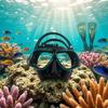 Niedrigvolumige Tauchmaske Aluminiumlegierungsrahmen Freitauchen Hinterer Gurtstütze Wasser