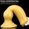 Spesialformet Hundehengende Flytende Silikon Miniatyr Miniatyr Penis Kvinnelig Onani Innretning Protese Penis Rygg Stor analplugg Sexleketøy