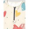Women's Creative Printed Zipper Long-sleeved T-shirt, Breathable, Soft and Comfortable, Suitable for All-year-round Casual Wear