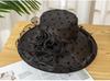 Sun hat women summer eaves sun protection polka dot flower foldable travel face cover polka dot beach sun hat