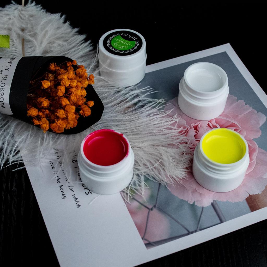 Nail Art Gel Set: 12 UV Colors for Painting, Drawing, and Solid Color Designs