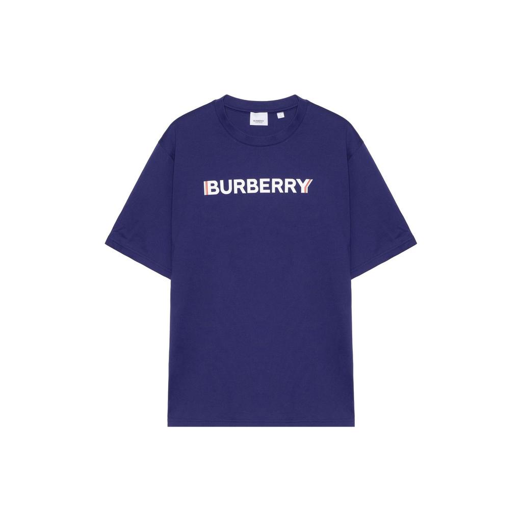 Burberry T Shirts Men's Blue Crew Neck Moderate 80530131