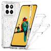 For ZTE Blade A35/A55 Case Clear Acrylic TPU Hybrid Phone Cover with Laser-printed Film