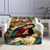 Virgin Mary Faith Print Blanket Flannel Soft Comfort Blanket Home Travel Blanket Kids Warm Blanket picnic blanket birthday gift