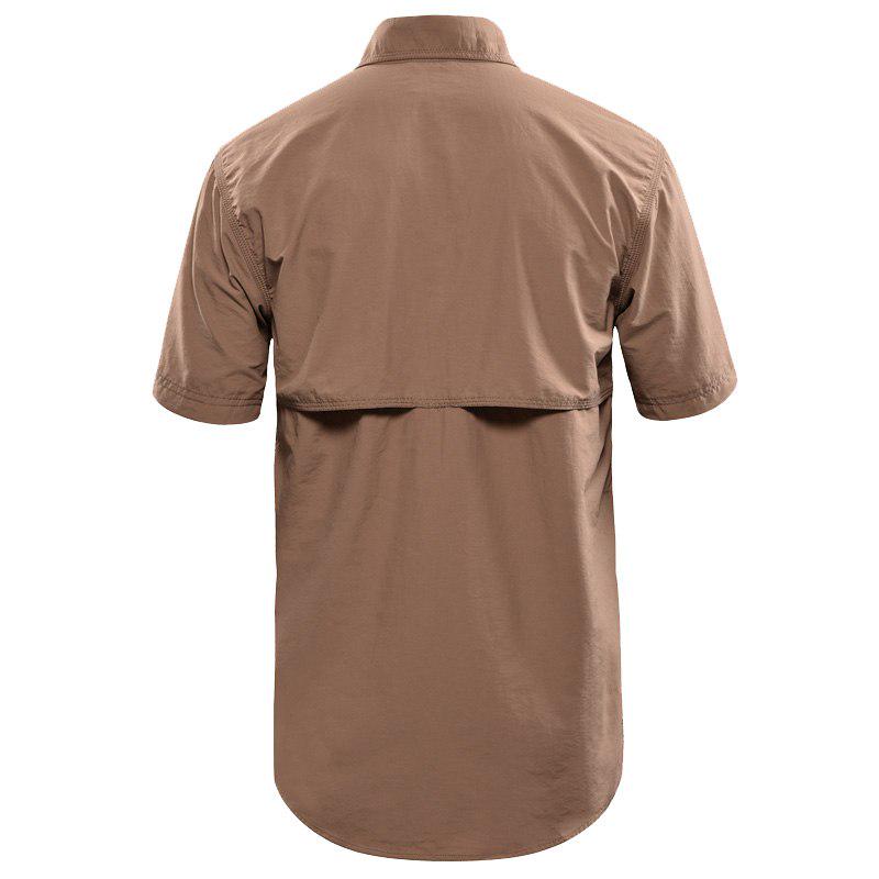 Pánská košile Vojenská košile s krátkým rukávem Košile pro volný čas Společenské oblečení Košile Homme Camisa Masculina