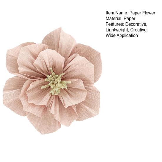 Kwiaty z bibuły DIY Ręcznie robione Papierowe Kwiaty Dekoracja Ścienna na Dom, Imprezę, Wesele, Urodziny