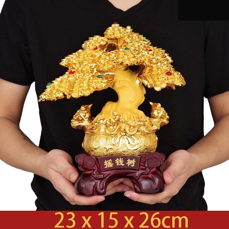 Fortune Tree Ornaments Lucky Money Tree Give Gifts Living Room Front Desk Store Cash Register Decoration Opening Gifts