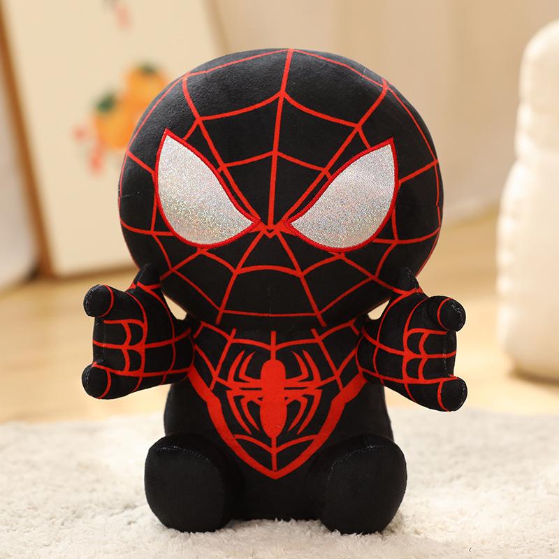 

20cm Anime Spider Man Plush Doll Kawaii Cute Cartoon Red Black Stuffed Doll Home Room Decor Peluche Pillow Birthday Gift Kid