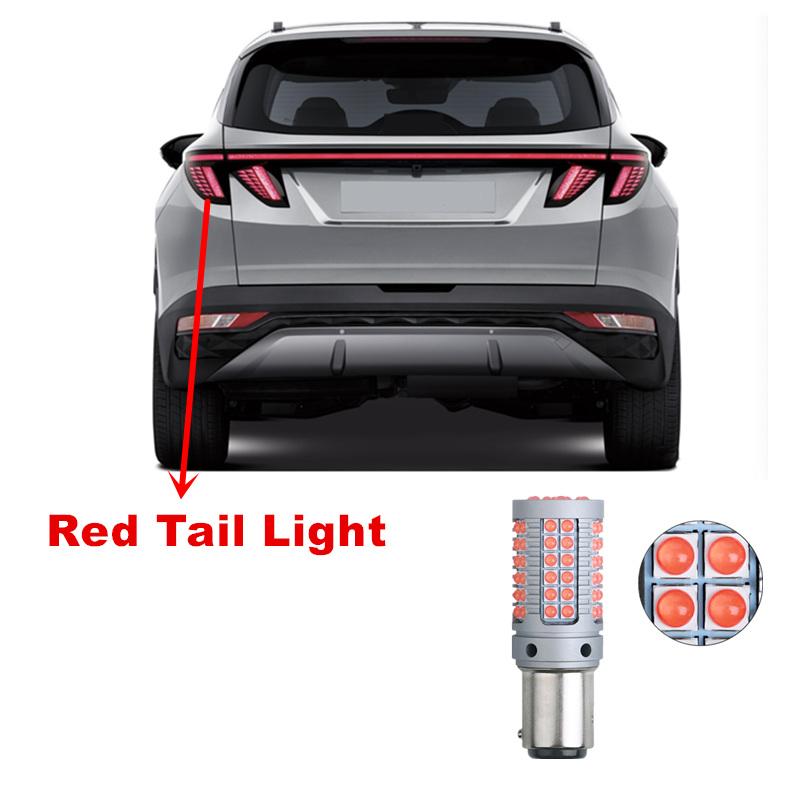 

Для Hyundai Tucson NX4 2022 2023 2 шт. 69smd светодиодный сигнал поворота для салона автомобиля, резервные задние фонари заднего хода, лампы red tail light