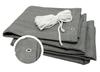 Deco Grey Curtain Fabric 0.9X5 Light Gray Lustan
