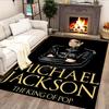 King Of Pop Legend Rug for Living Rooms, Bedrooms, Home Décor, and As Gifts.