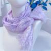 Spring and Summer Cotton Printed Fresh and Elegant Lightweight Neck Protection Women's Scarf