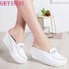 Fashion GKTINOO 2025 Summer Women Shoes Platform Slippers Wedge Flip Flops Women High Heel Slippers Women Casual Sandals Female Shoes