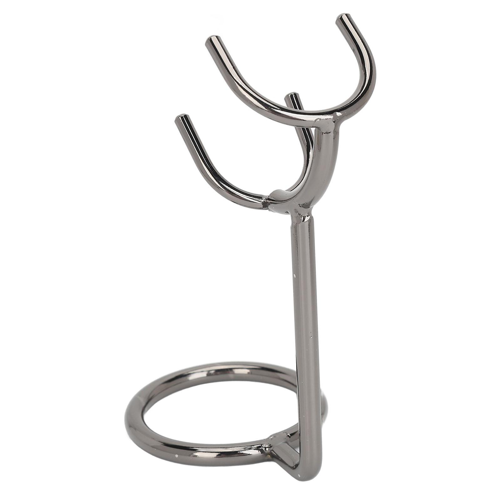 

Держатель для бритвы Подставка для помазка из нержавеющей стали Черная подставка для бритвы для улучшенной вентиляции