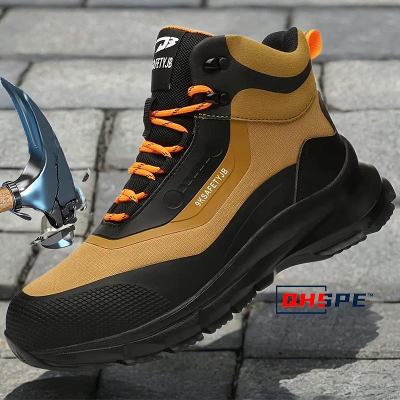 Anti Splash Water Safety Shoes Men Wear Resistant Work Boots Steel Toe Shoes Puncture-Proof Protective Shoes Security Sneakers