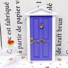 Mini Holz Elfen Tür Miniatur Simulation Möbel Modell Fee Tür Kinder Garten Szenen Dekoration Puppenhaus DIY Zubehör