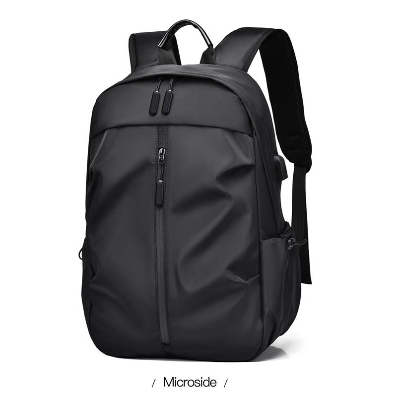 SCIONE Men's Casual Large-Capacity Backpack Lightweight Burden-reduced Waterproof Solid Color Minimalist Outdoor Leisure Sports Backpack