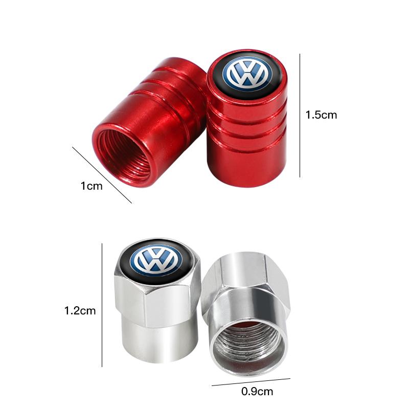 Pro VOLKSWAGEN VW 4ks Kovové Znaky Auta Šroubovací Čepičky Ventilků Pneumatik Kol Prachovky Pro Volkswagen GTI R-Line R Polo T5 Golf Passat
