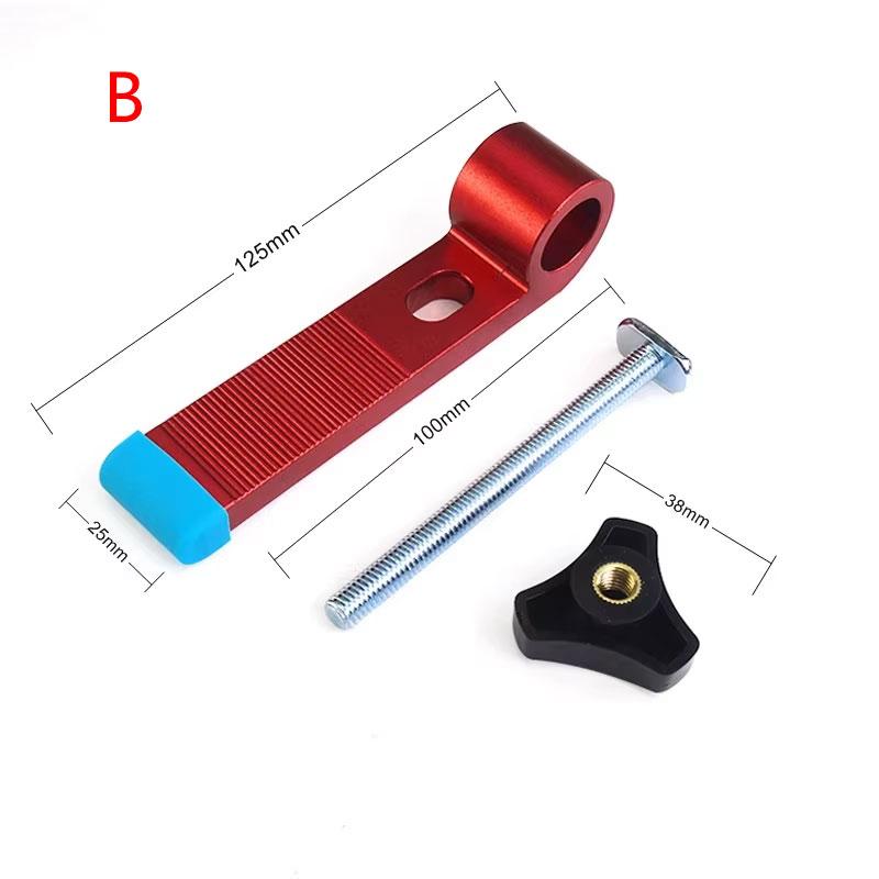 Aluminum Alloy T Track Hold Down Clamp Universal T-track Clamping Block Woodworking Joint Hand Tool