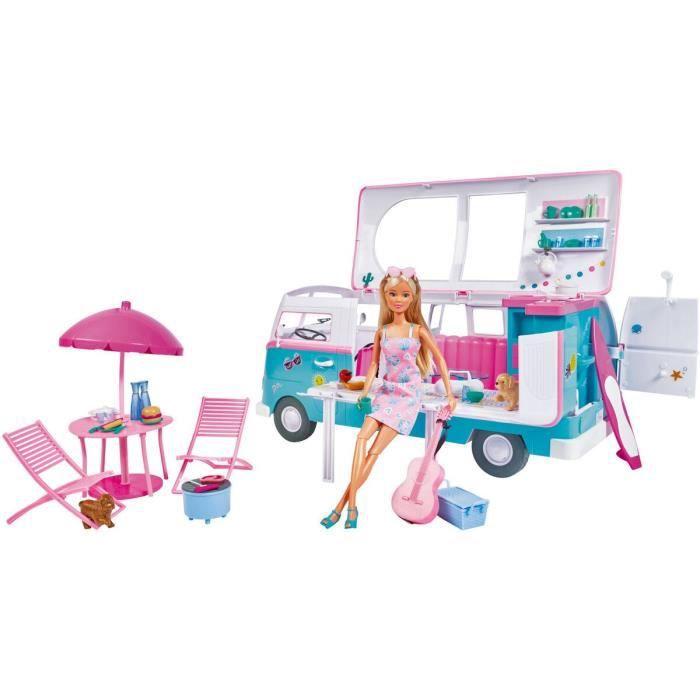 29cm Mannequin Doll Steffi Love and Her Camper Van That Opens