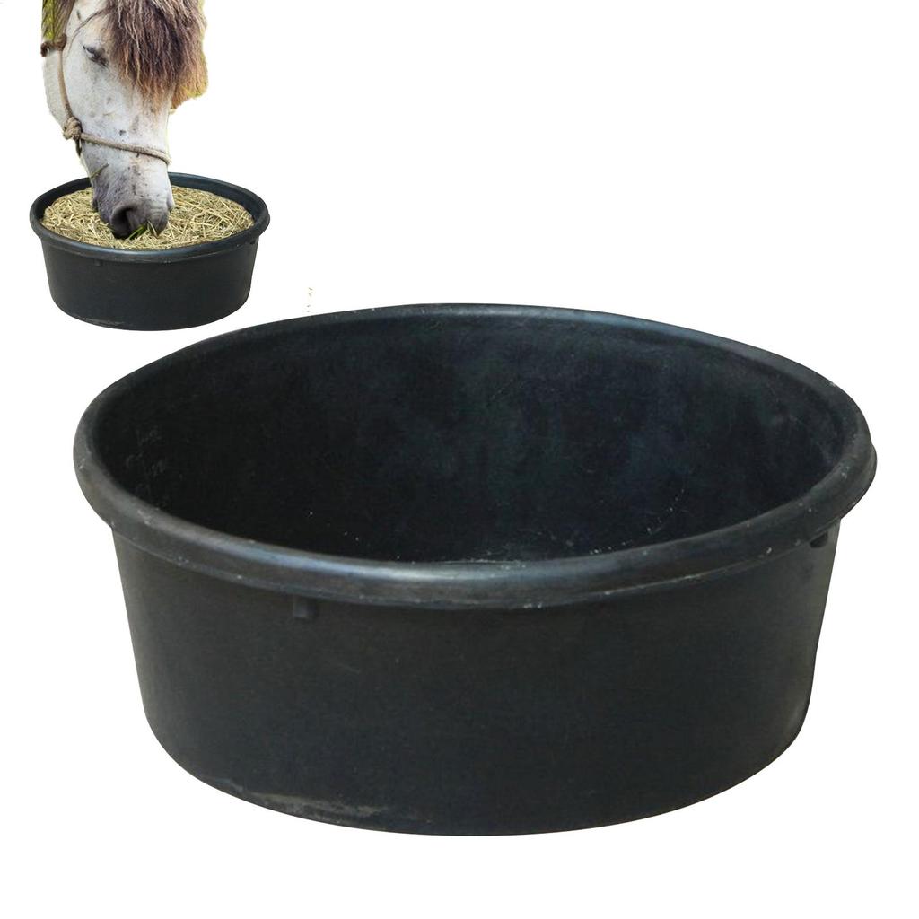 Feeding Pans 4L Plastic Horse Feeder Dog Bowl Pig Feeder Goat Chicken Manure Bath Container Large Utility Feed Bucket Feed Pan