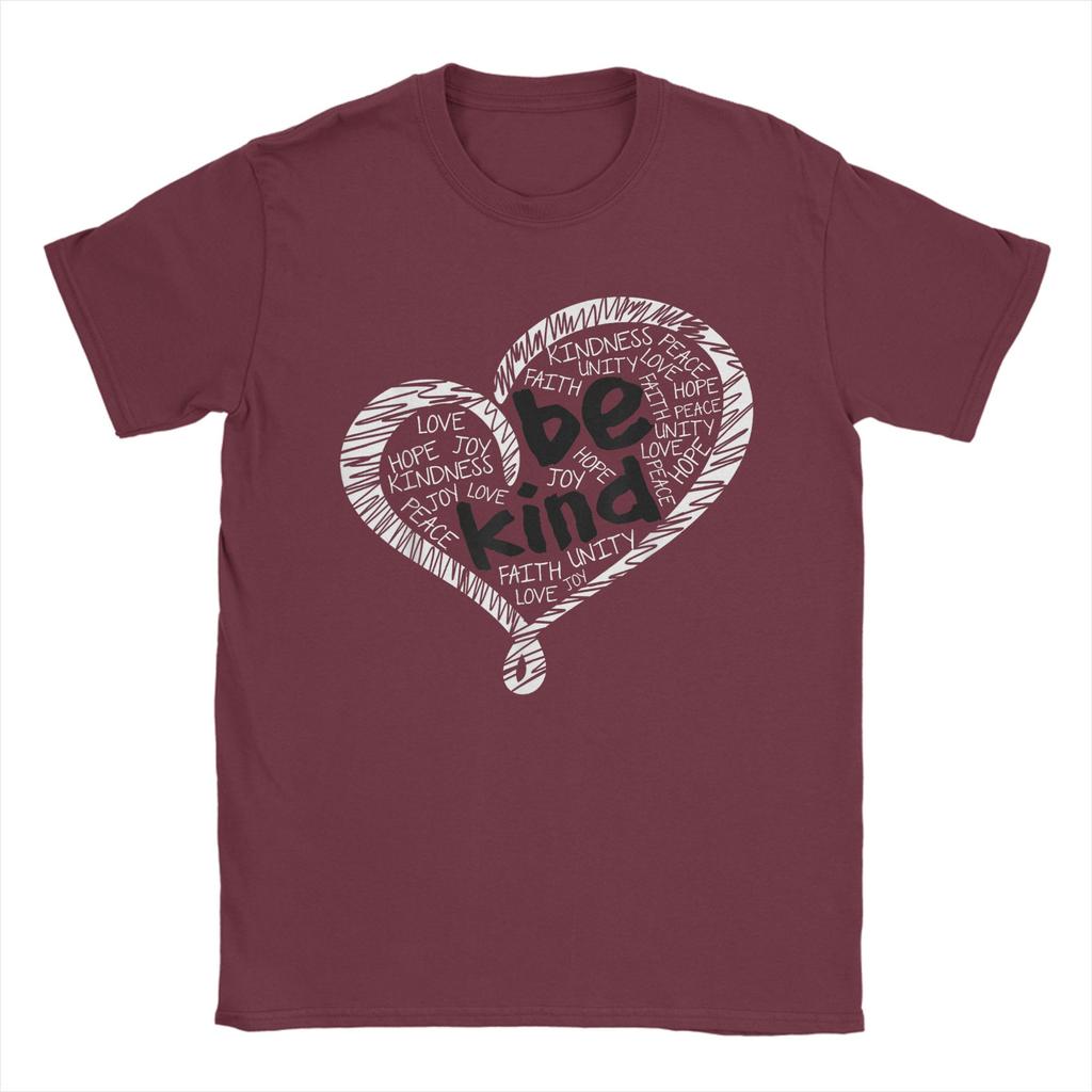 Tag der Einheit T-Shirt Orange Anti-Mobbing Sei freundlich Herz Freundlichkeit T-Shirt Sommer Hip Hop T-Shirts Männer Baumwolle O-Ausschnitt Übergröße Top