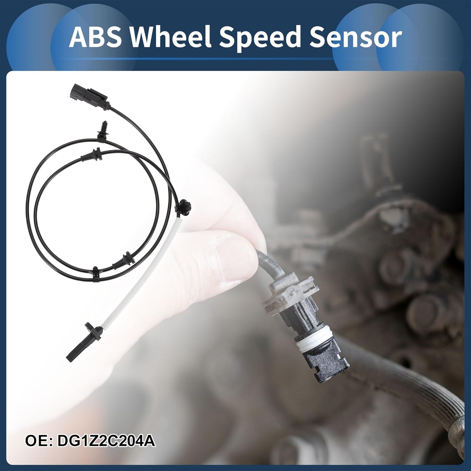 ABS Wheel Speed Sensor Front Left Right ABS Sensor Anti-lock Braking System Sensor No.DG1Z2C204A for Ford Taurus 2013-2019