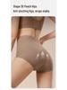 Women's High Waist Seamless Cotton Briefs - Antibacterial, Breathable, No Roll Edge, Micro Tummy Control.