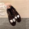 Retro Round-toed Versatile Flat Shoes for Women's Single Shoes