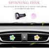 Wevdn 4PCS Flower Car Air Vent Clips, Colorful Tropical Flower Air Freshener Vent Clips with Aromatic Pad, Air Conditioning Outlet Clip Plumeria