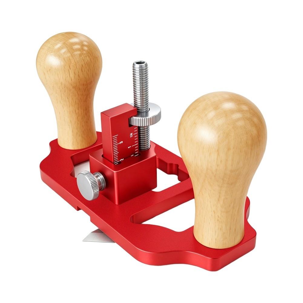 Router Plane Hand Wood Planer Red Alloy Precision Trimming Tool For Smoothing Edges And Leveling Surfaces Woodworking Hand Tools