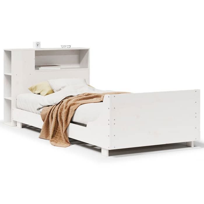 VidaXL Bed Frames Without Mattress White 90x190 Cm Solid Pine Wood 3323672